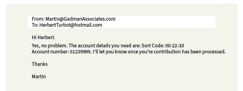 Example scam creative