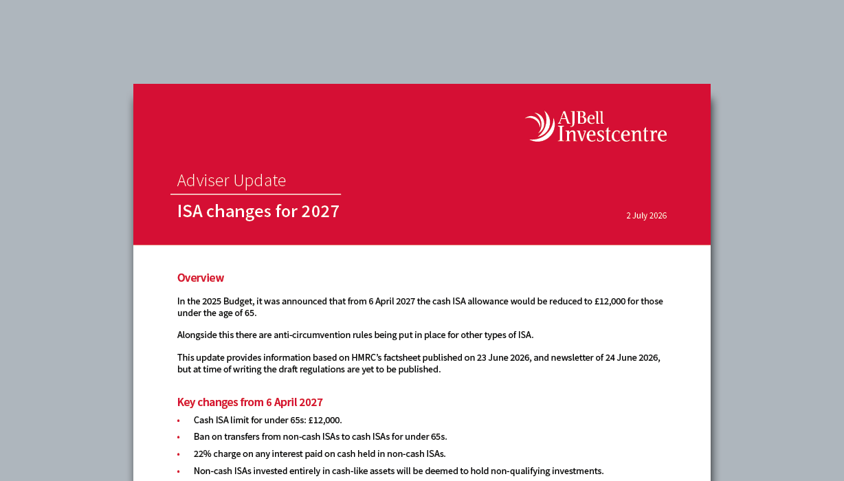ISA Adviser Update 