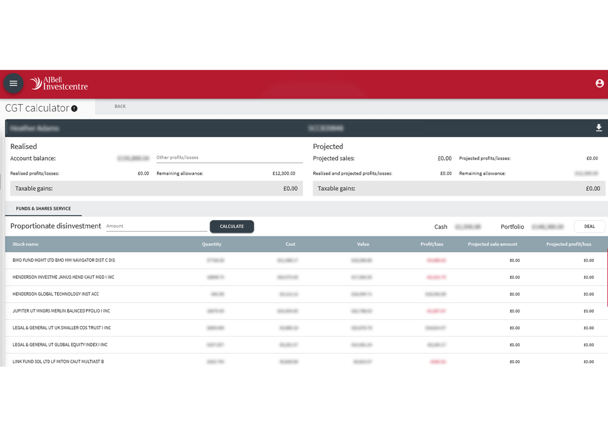 Capital gains tax calculator