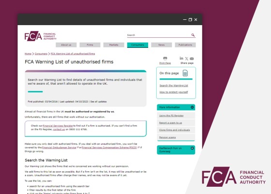 Warning List of unauthorised firms