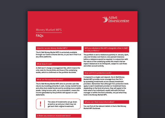 Money Market MPS FAQs