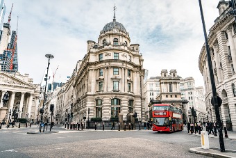 Red bus, London