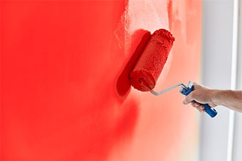 Red Roller Paint