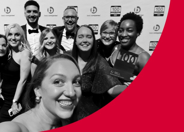 Best Companies award with team