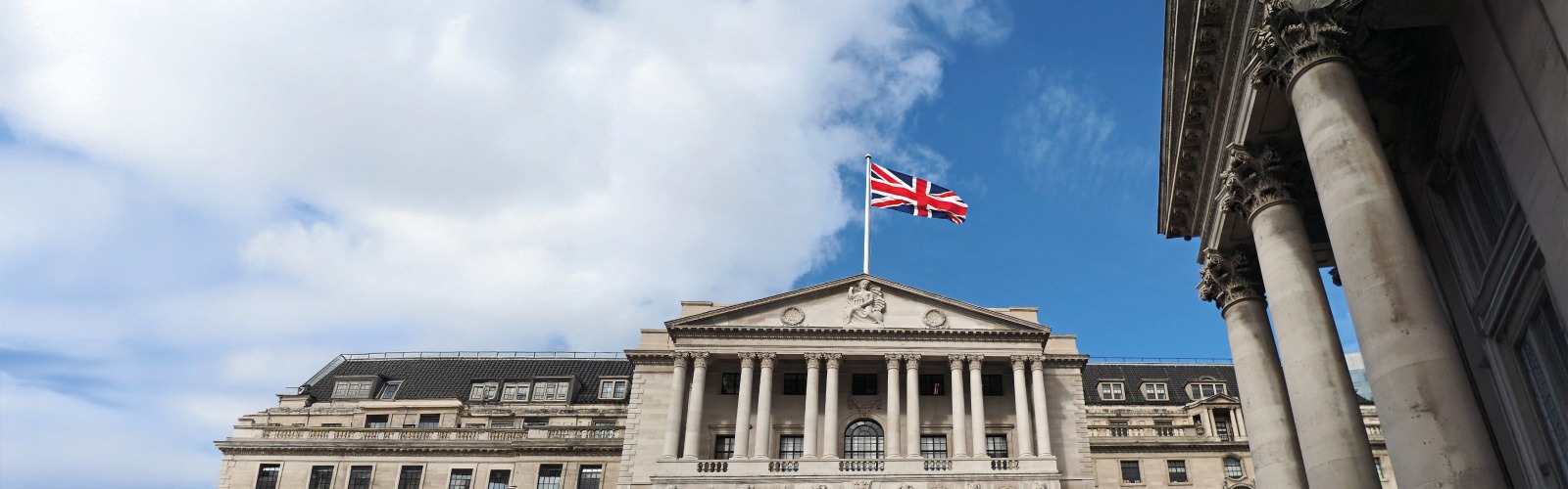 British flag on building