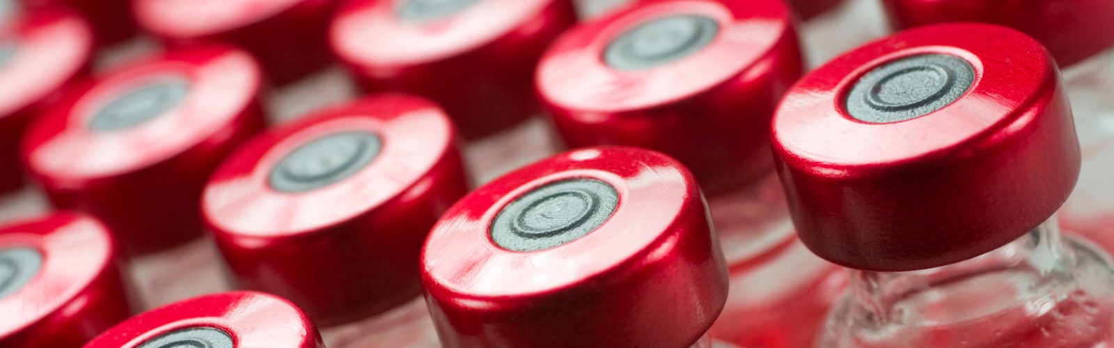 Red medicine bottles 