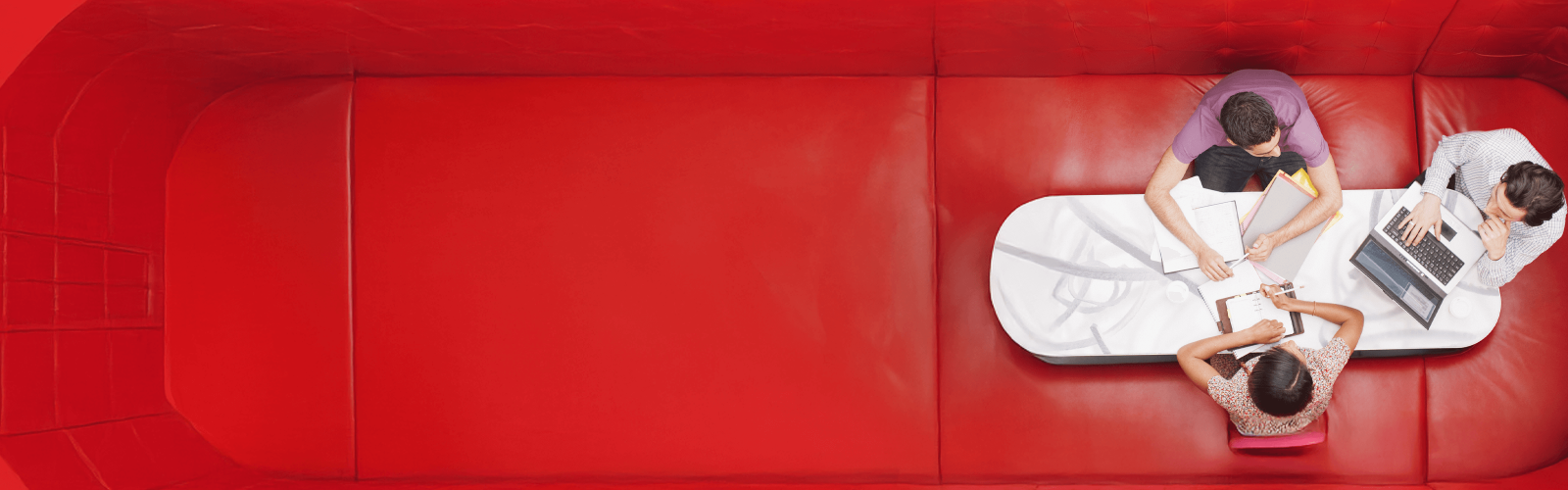 People working around a table