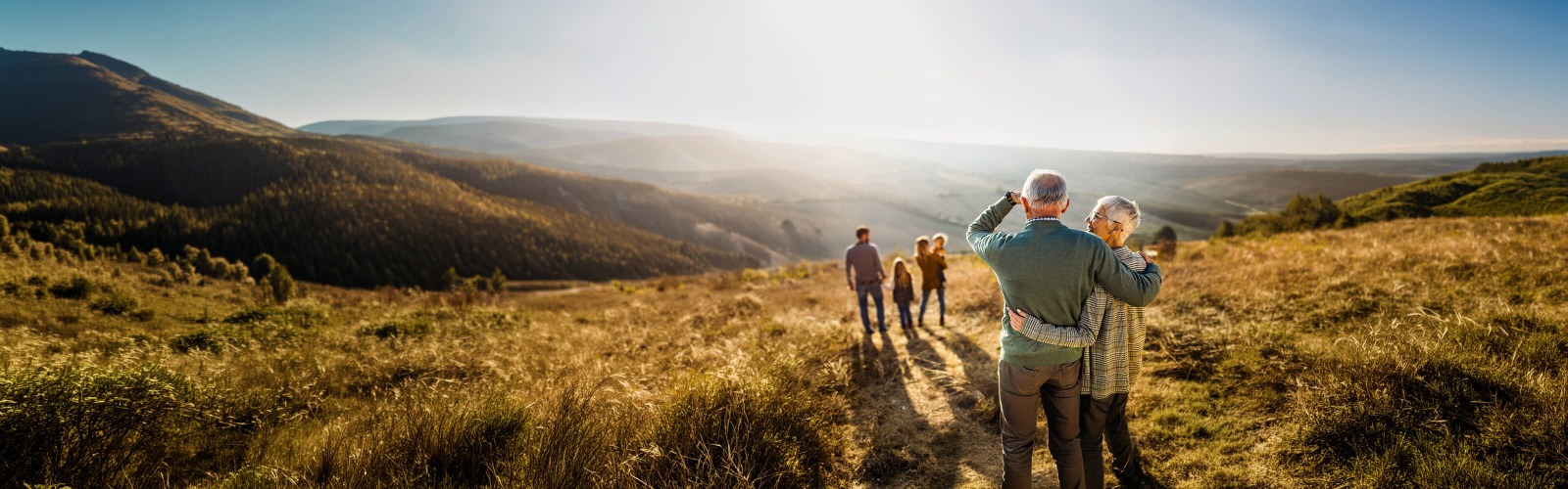 Family on a walk