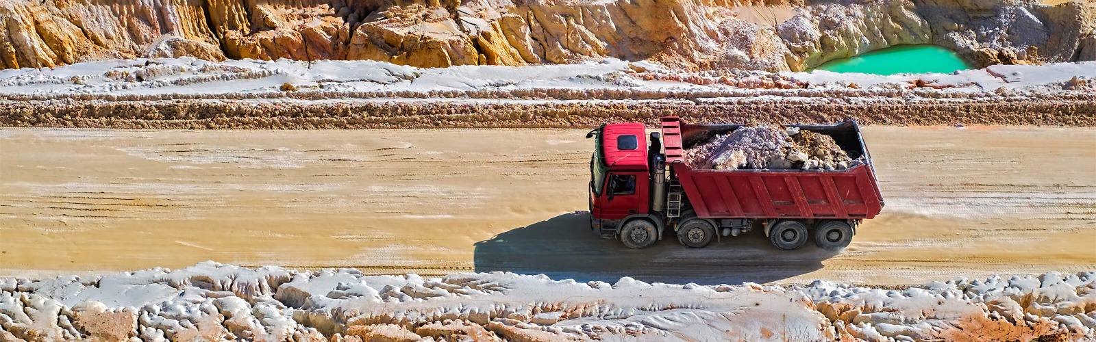 Quarry with lorry