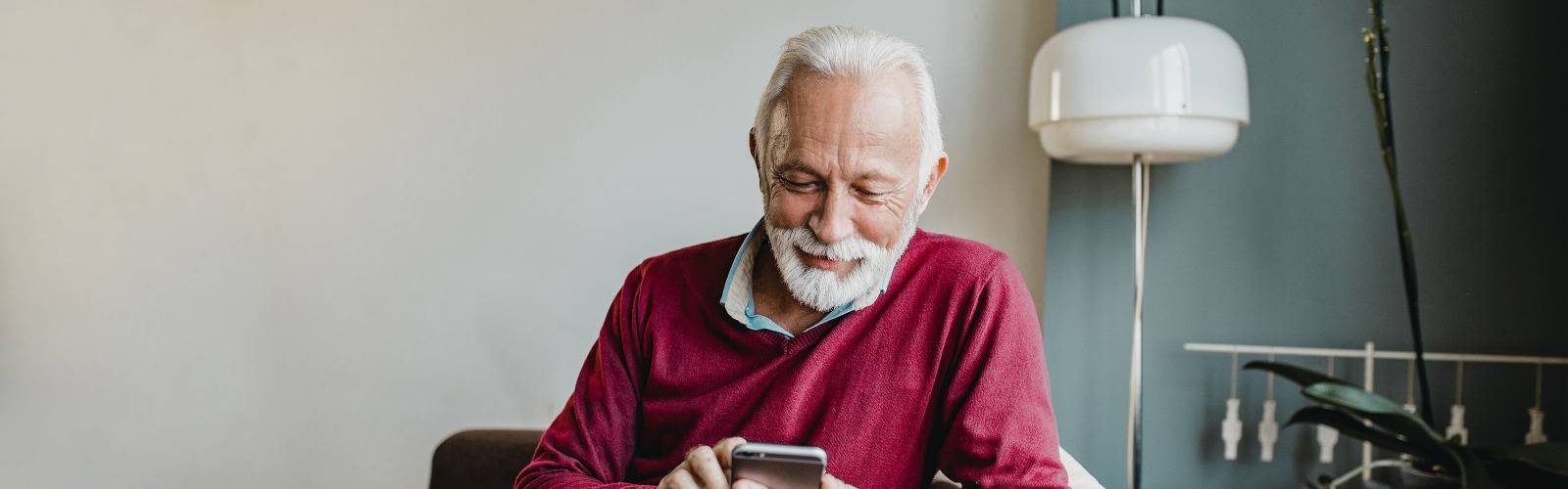 Man looking at phone