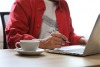 Coffee and laptop 