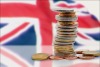 British flags and coins