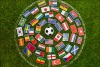 football with flags